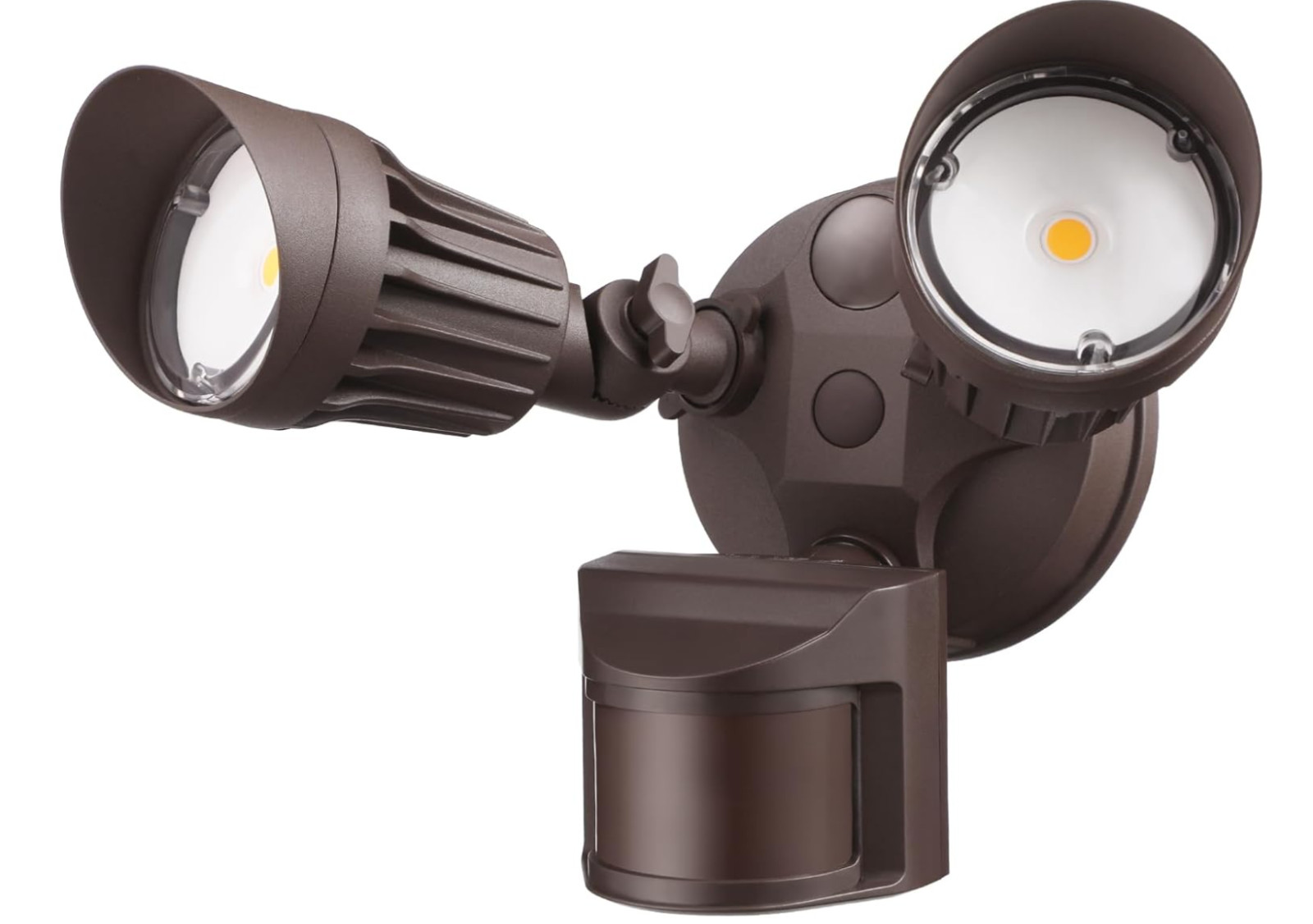 LEONLITE COB LED Security Light, Motion Sensor 2 Head BRZ, Bronze (3000K) gallery