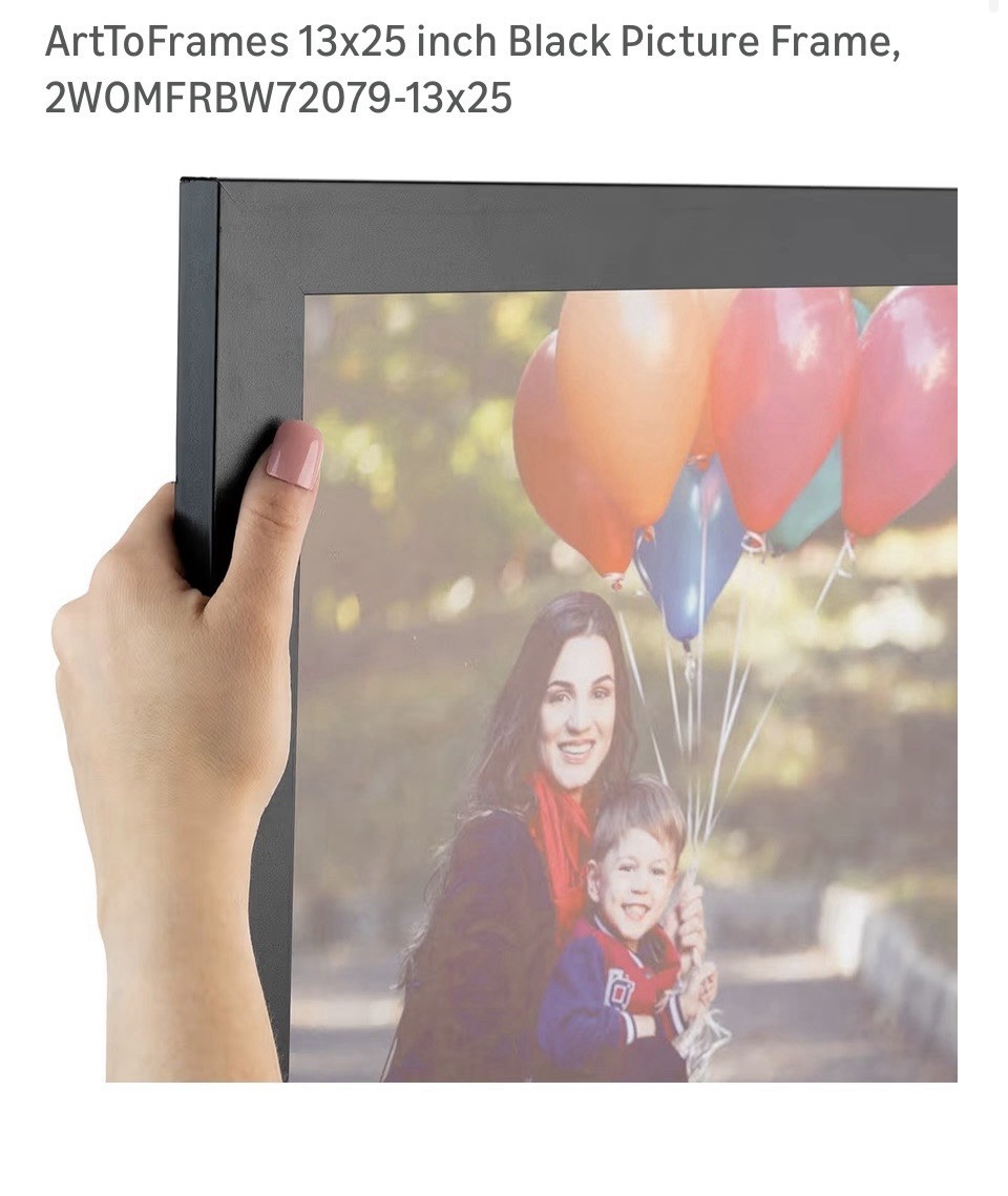 Classic Modern Black Frame - UV Acrylic, Backing Board, Hardware Included gallery