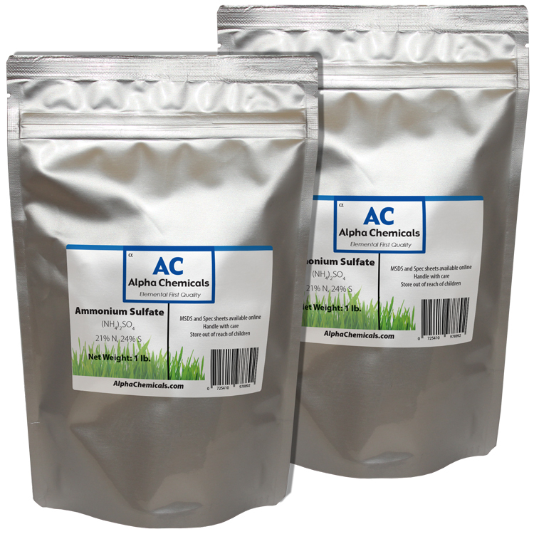 Ammonium Sulfate - 2 Pounds (2 - 1 lb bags) - 99% Pure gallery