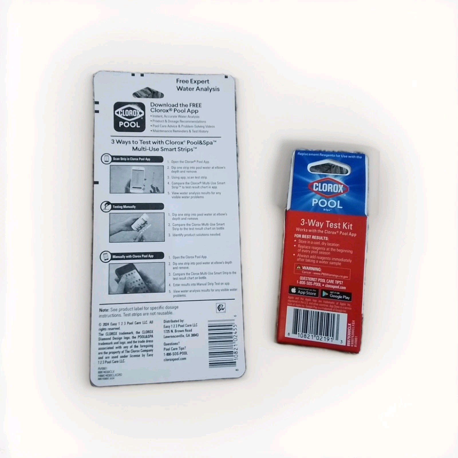 HTH Pool Care 6-Way Test Kit for Swimming Pools, 30x Test Strips, Refill Kit gallery