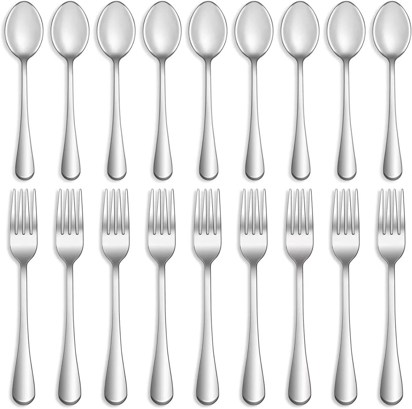 16 Pcs Forks and Spoons Silverware Set, Grade Stainless Steel Flatware Cutlery S gallery