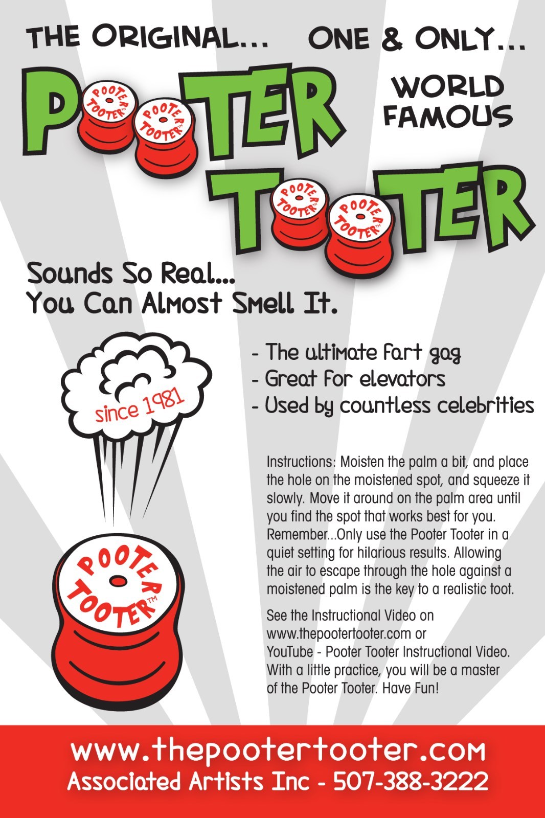 The Original Pooter Tooter 2 PACK for $33.00 Ultimate Fart Gag gallery