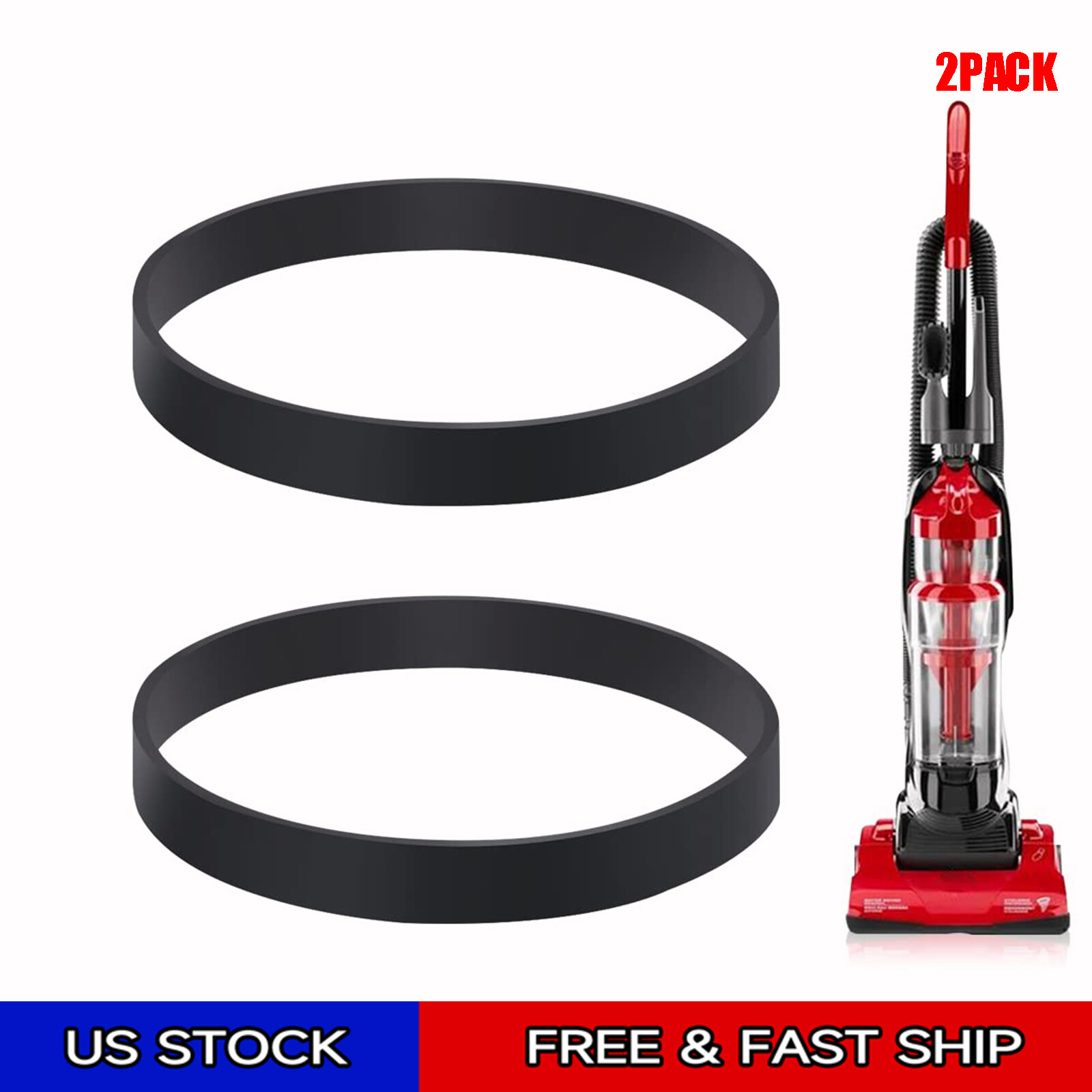 2Pack for Dirt Devil Style 15 Vacuum Belts 3SN0220001 gallery