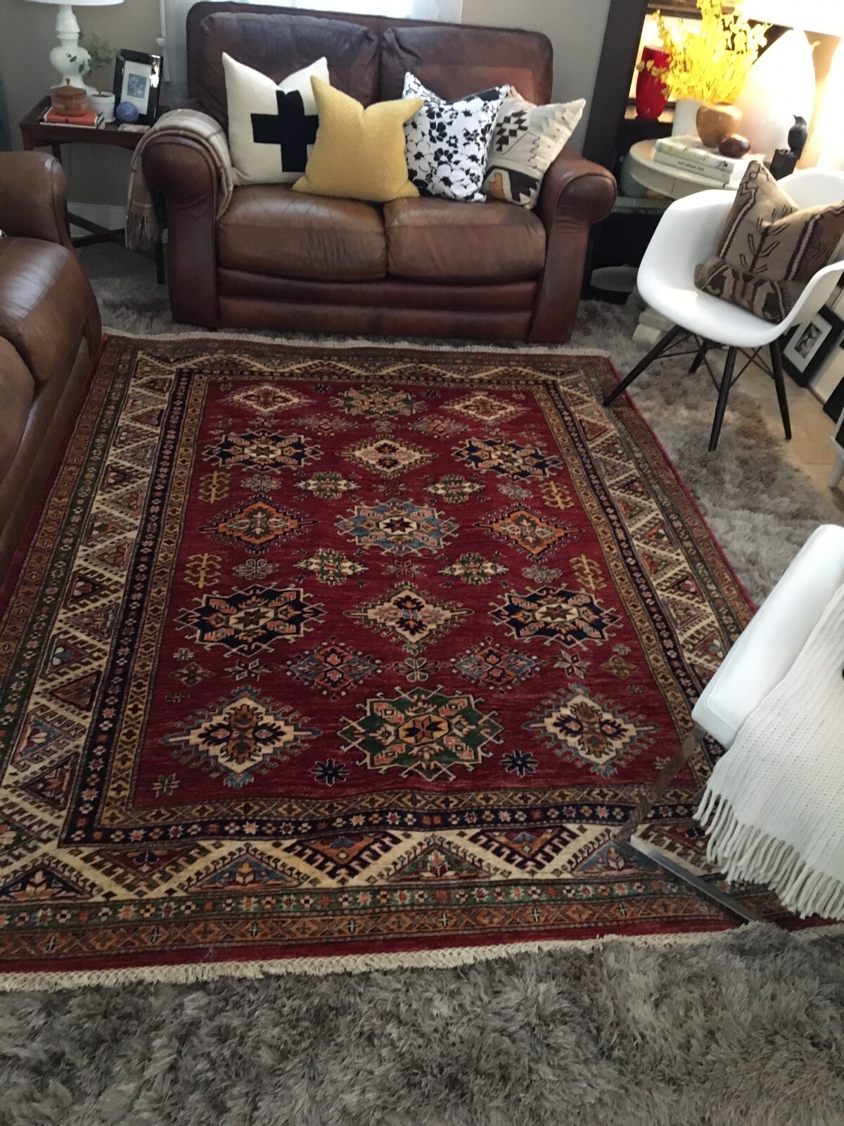 Kazak Red Rug Wool 70”x92” gallery