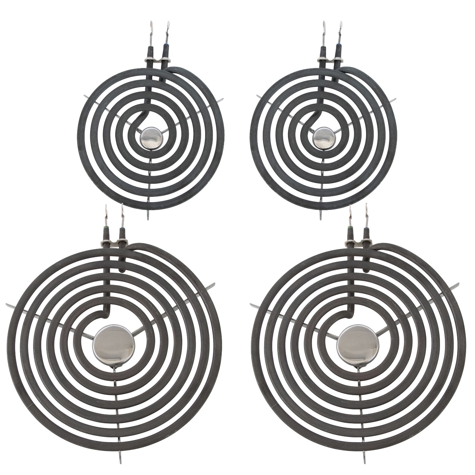 GE Electric Range Burner Element Kit 4 Pack (2, 6") WB30M1 (2, 8") WB30M2 gallery