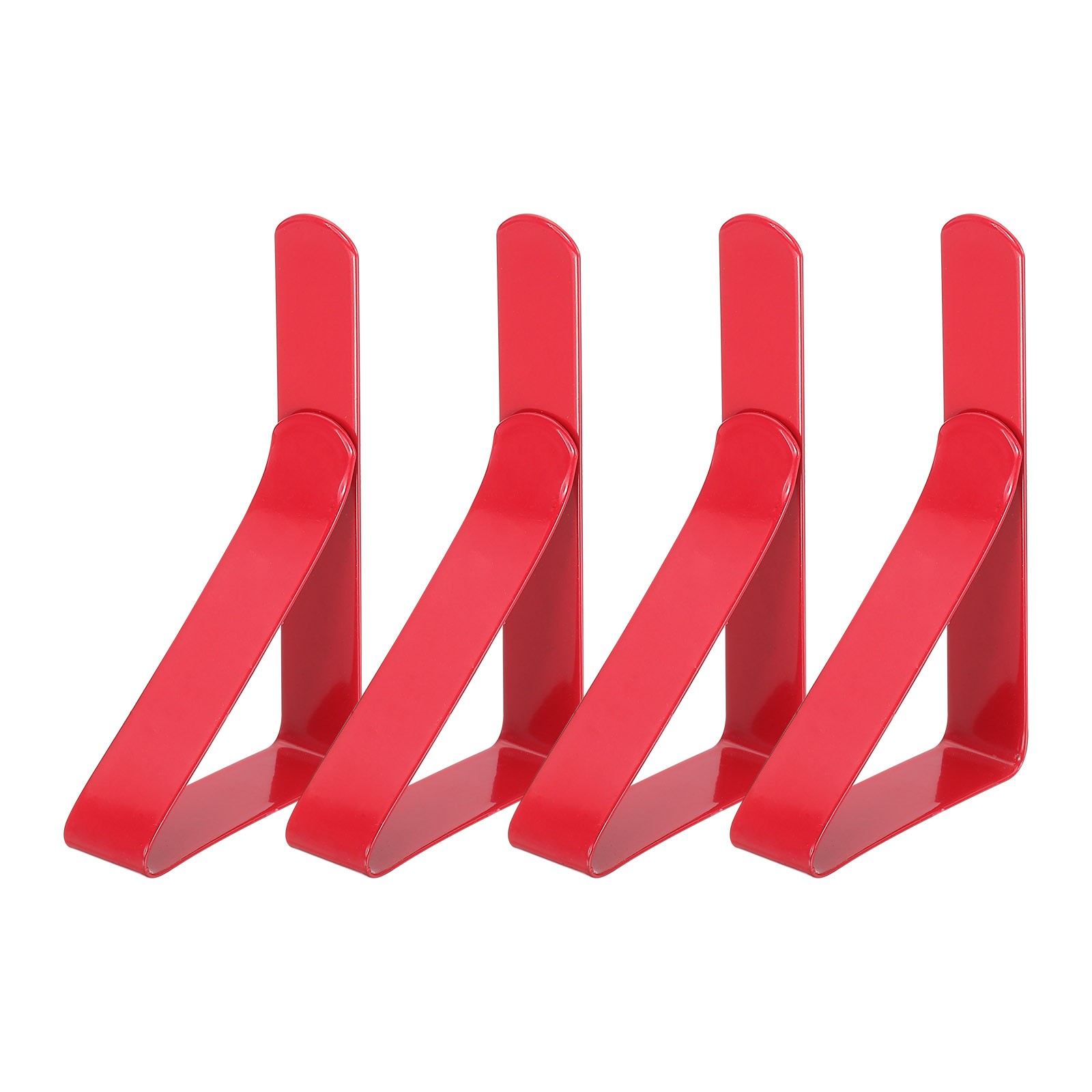 4 Pack Tablecloth Clips, 2.95" x 1.77" Table Cloth Cover Clamps, Red gallery