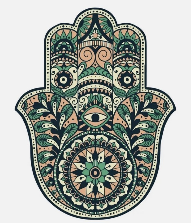Hamsa Hand Protection Sticker (2 inch) Peace Balance gallery