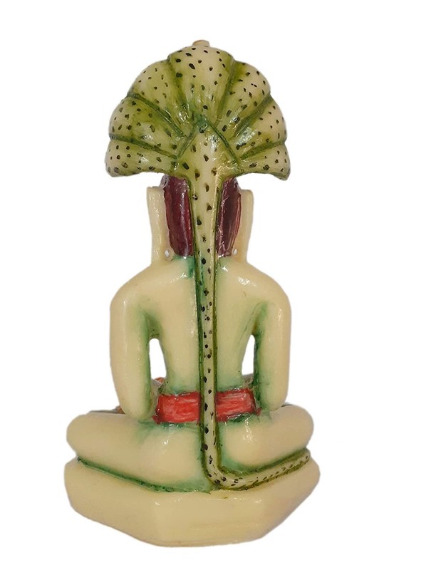 Hand Painted Small Parshvanatha Figure Jainism 23 tirthankaras Showpiece Statue gallery