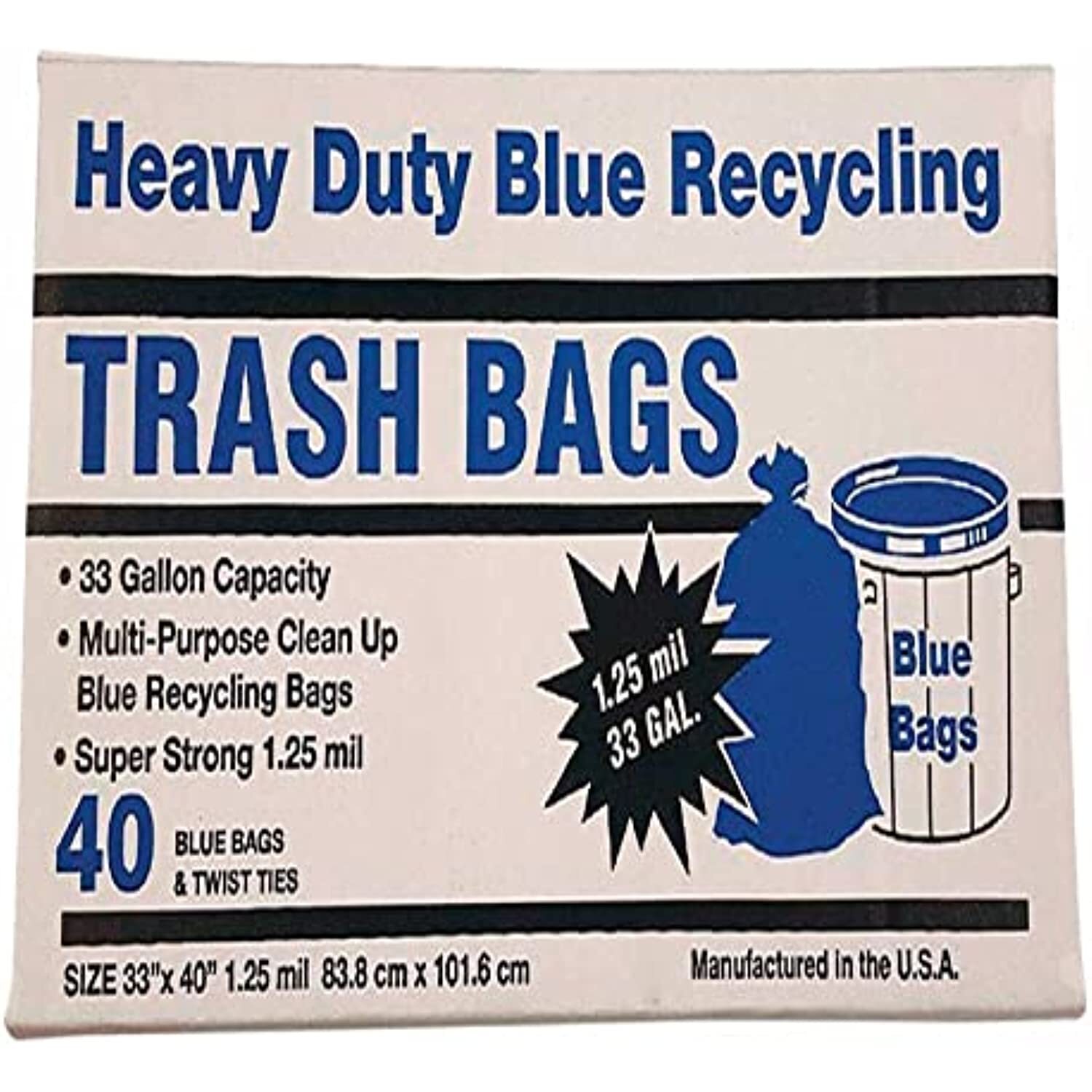 PRIMROSE PLASTICS/COM 33401 33 Gal Trash Bags gallery