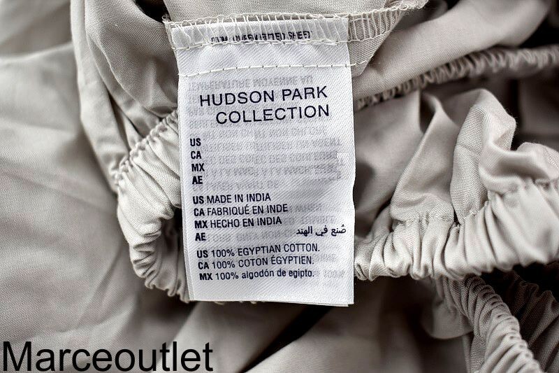 Hudson Park Classic Linens Egyptian Cotton Percale TWIN Fitted Sheet Silver gallery