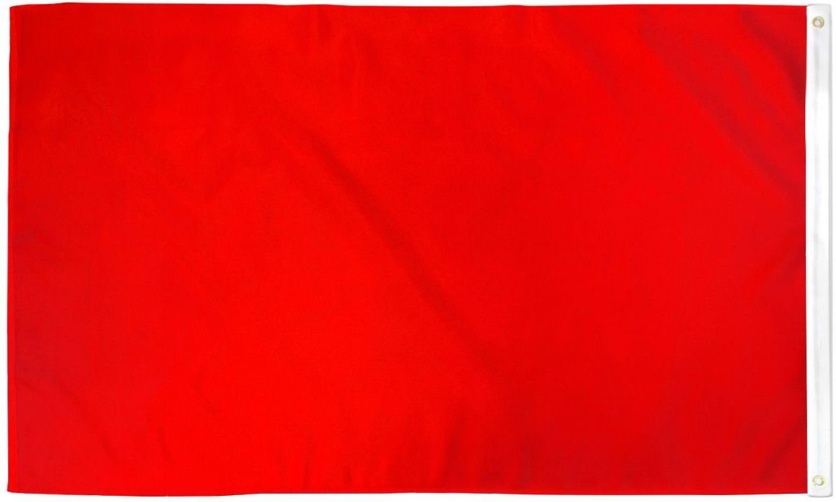 "RED" flag 2x3 ft polyester banner sign solid color rojo gallery