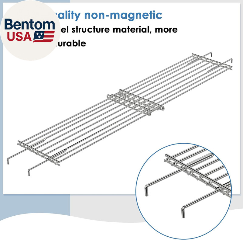 Universal Wind Guard and Warming Rack Set for Griddle from 28" to 36" without a gallery