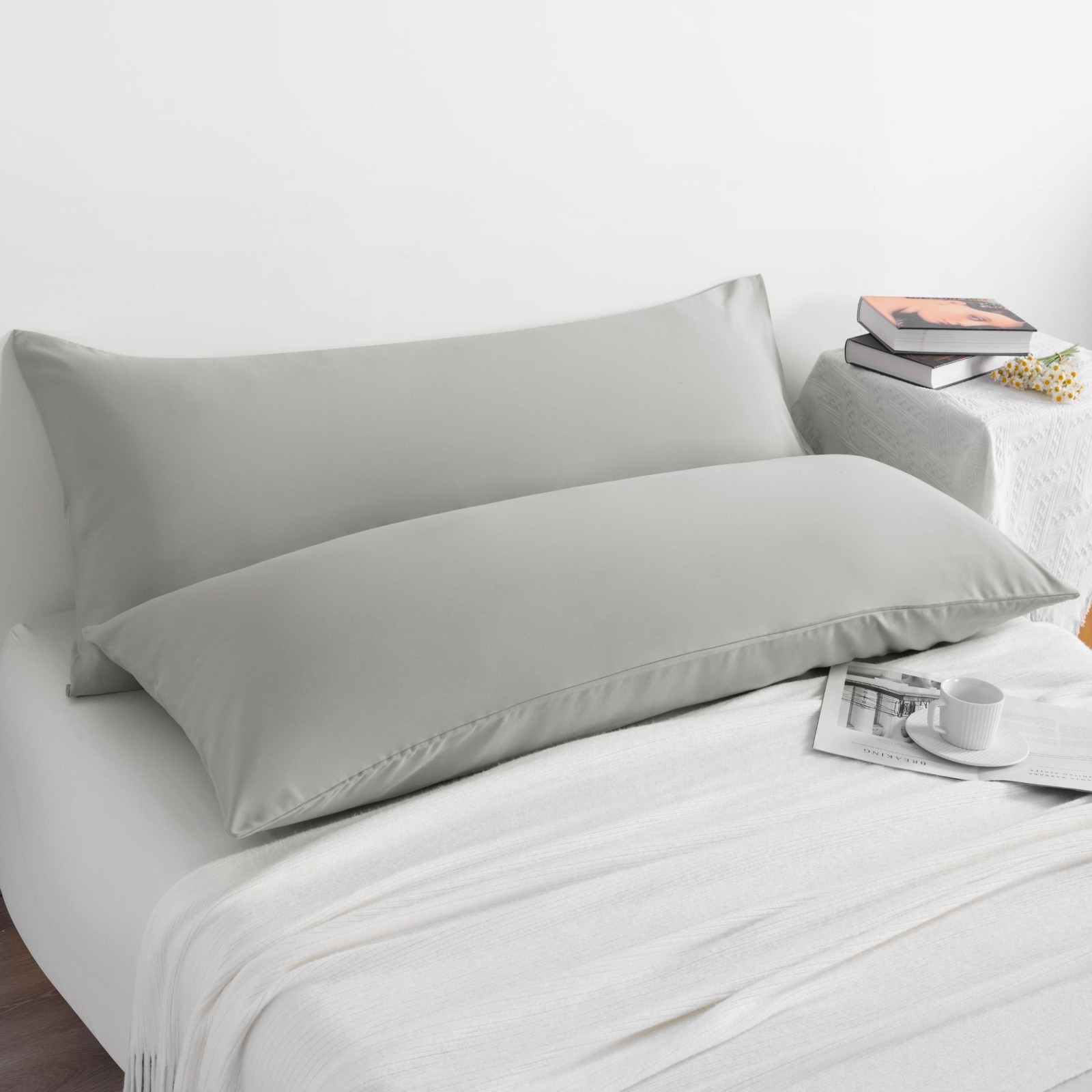2 PCS Ultra Soft Microfiber Body Pillow Cover, Body Pillowcase 20x54 Inches gallery