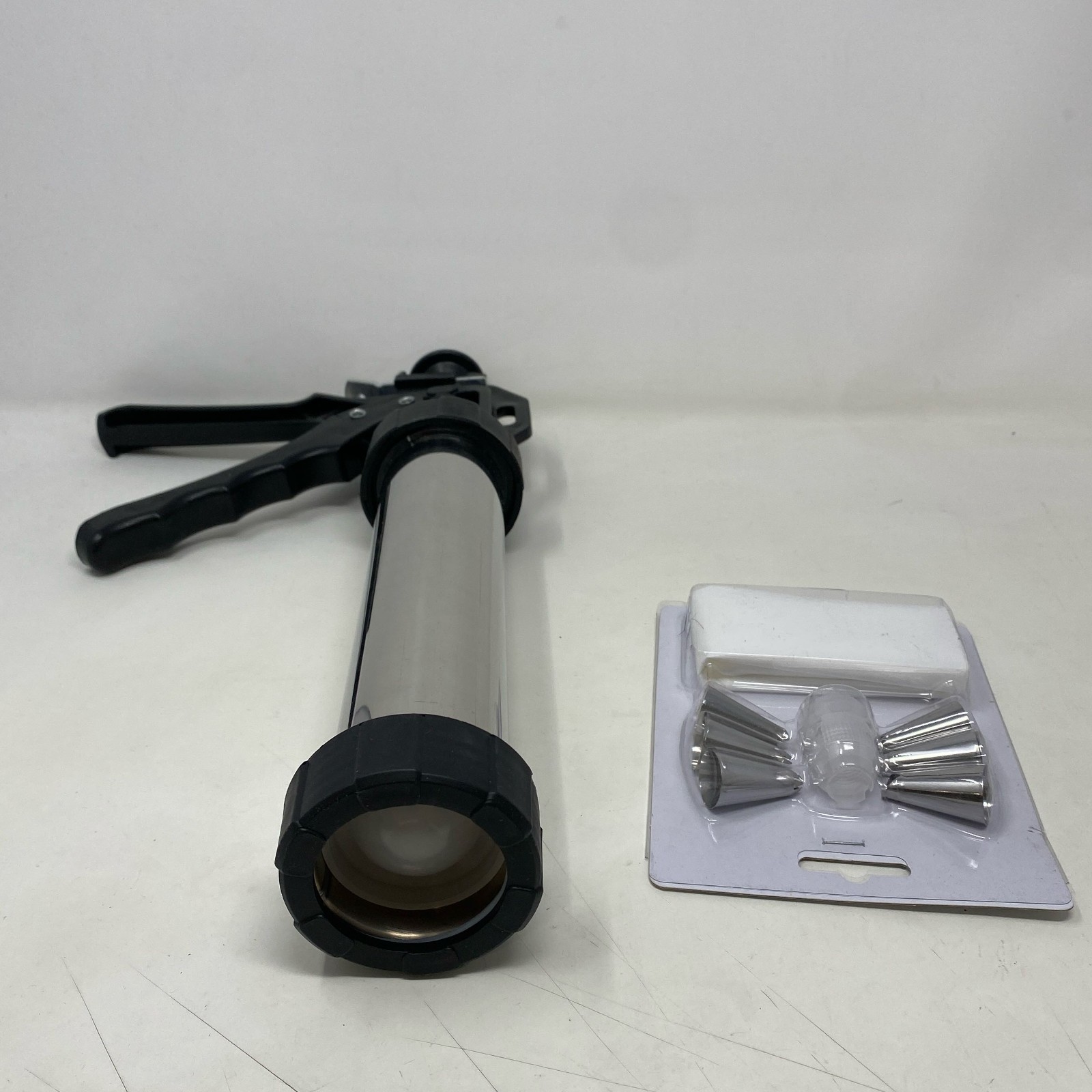 PAHTTO Stainless Steel Churro Maker Gun Kit, 14in, Silver/Black gallery