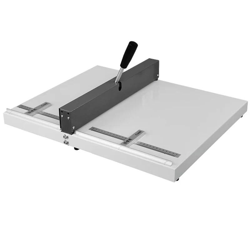 Manual Creasing Machine Cover Paper Gluing Machine Crimping Machine 220V gallery