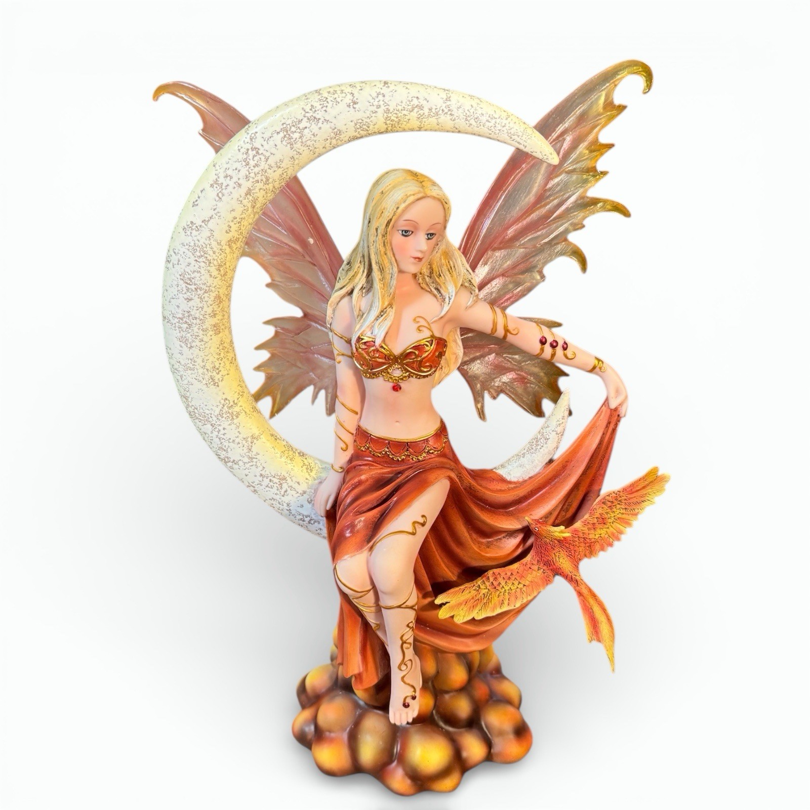 Fire Elements Celestial Moon Fairy Figurine by Nene Thomas new in box gallery