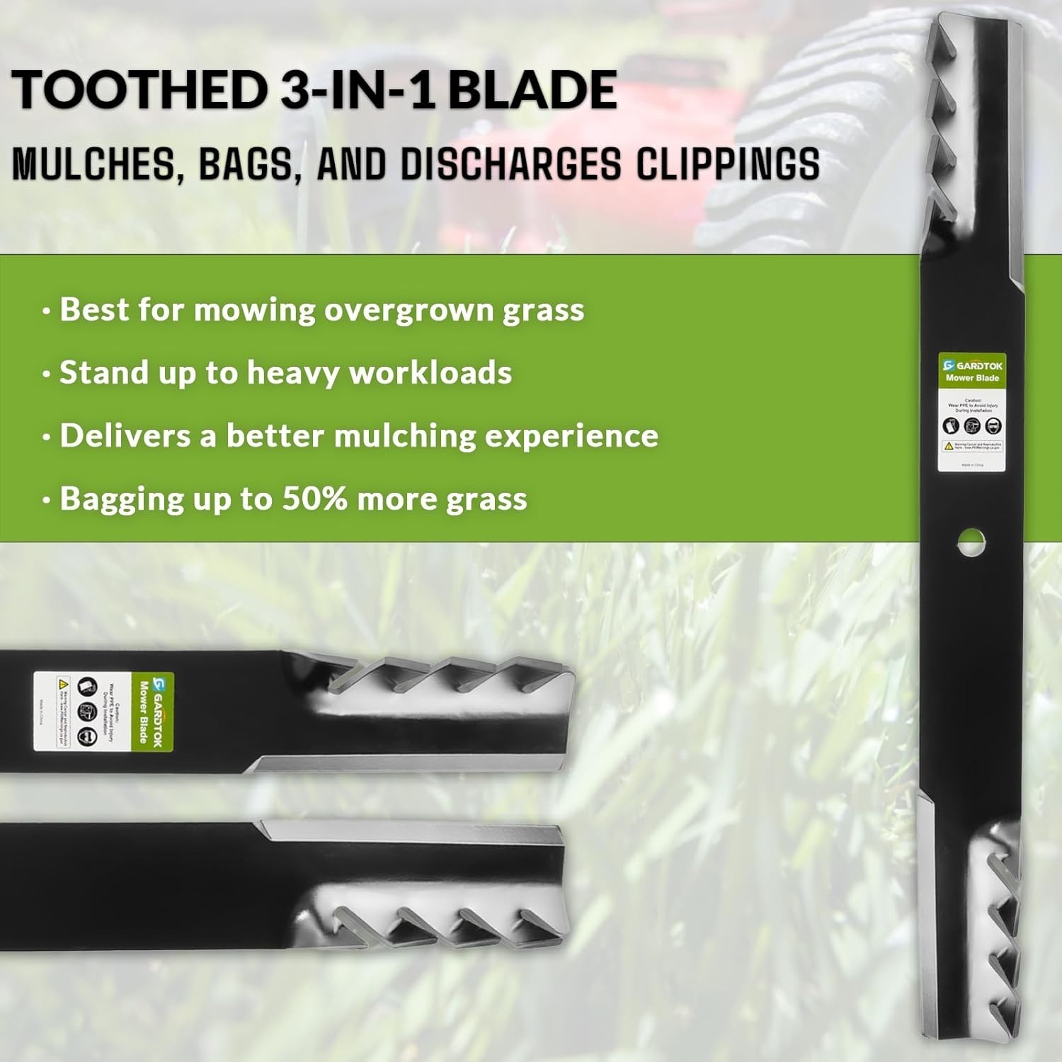 3 PACK High-Lift Mulching Blades for Bad Boy 038-5400-00 038-7230-00 gallery