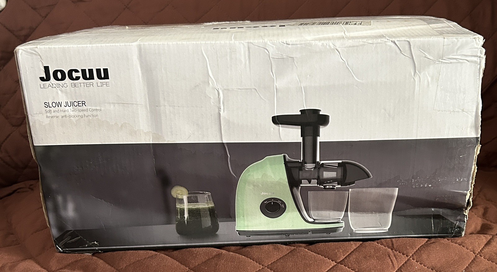 Jocuu Slow Masticating Juicer With 2 Modes, 90% Juice Yield Dark Green gallery
