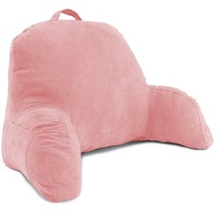 Microsuede Bedrest Pillow Back Support Cushion Reading Relaxing Lounging in Bed