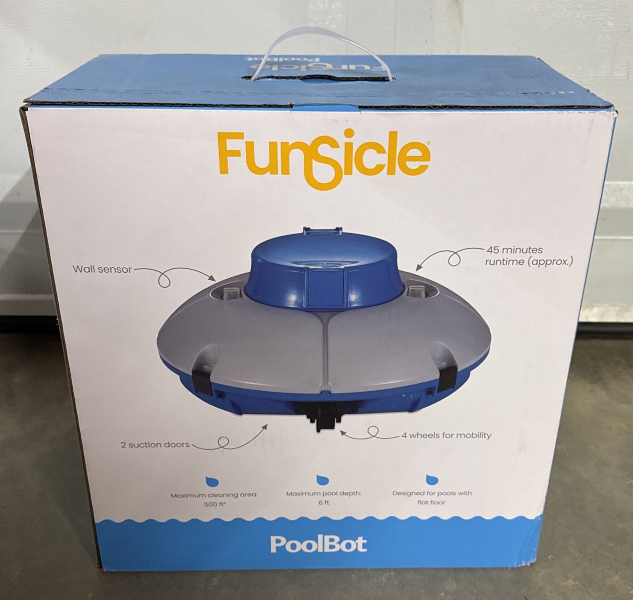 Funsicle P56000F24 PoolBot Robotic Pool Cleaner - Factory Sealed gallery