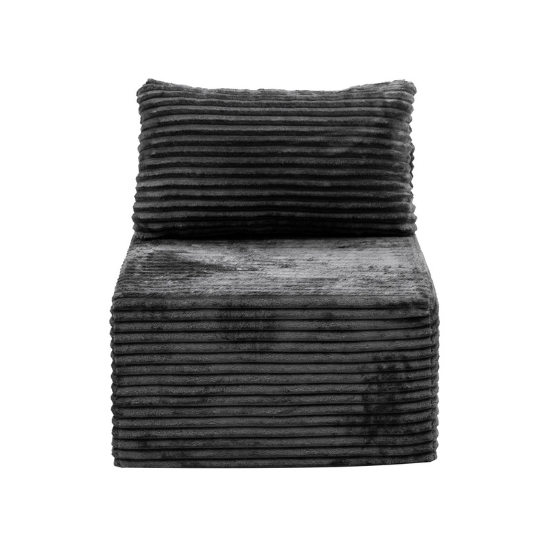 No Assembly Required Modular Sectional Couch Corduroy Floor Sofa for Small Space gallery