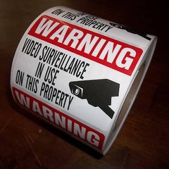 CCTV SECURITY SYSTEM VIDEO CAMERA WARNING STICKERS LOT OF 100