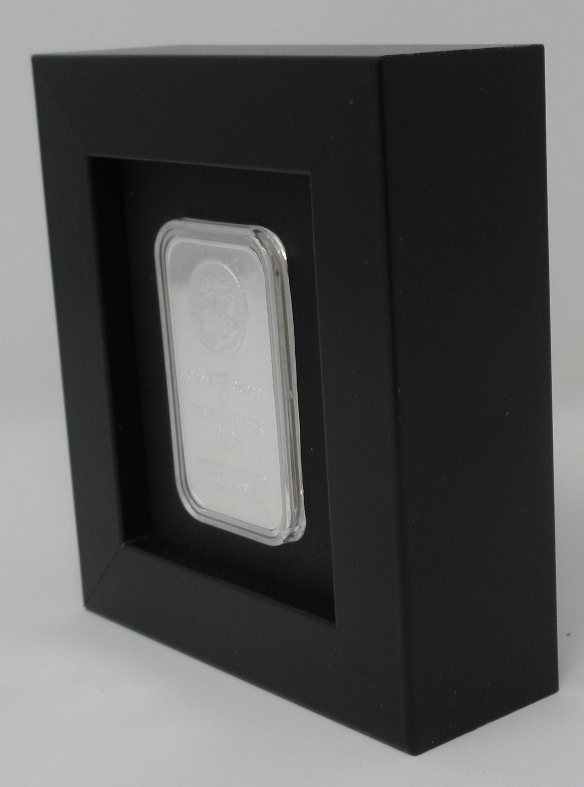 1 OUNCE SILVER BAR (NOT INCLUDED) SMALL DISPLAY FRAME gallery