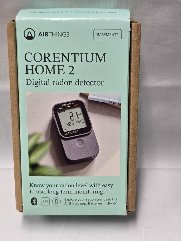 Airthings 325 Corentium Home 2 Battery-Operated Digital Radon Detector gallery