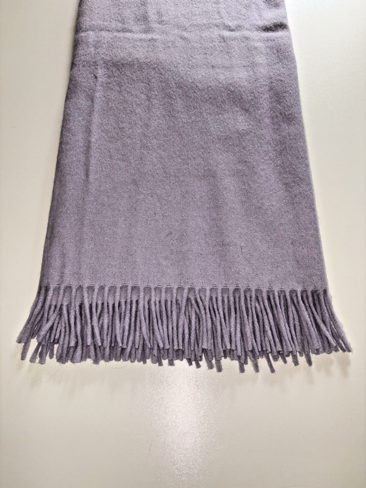 Alicia Adams Alpaca Glamper Throw Blanket Lavender Wool Blend Peru 51x71 NWOT gallery