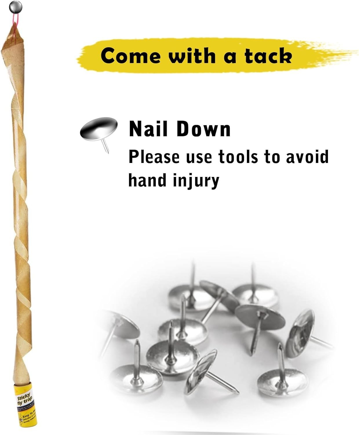 40 Pack Sticky Fly Trap Indoor Flies Strips Indoor Outdoor Hanging Paper Roll... gallery