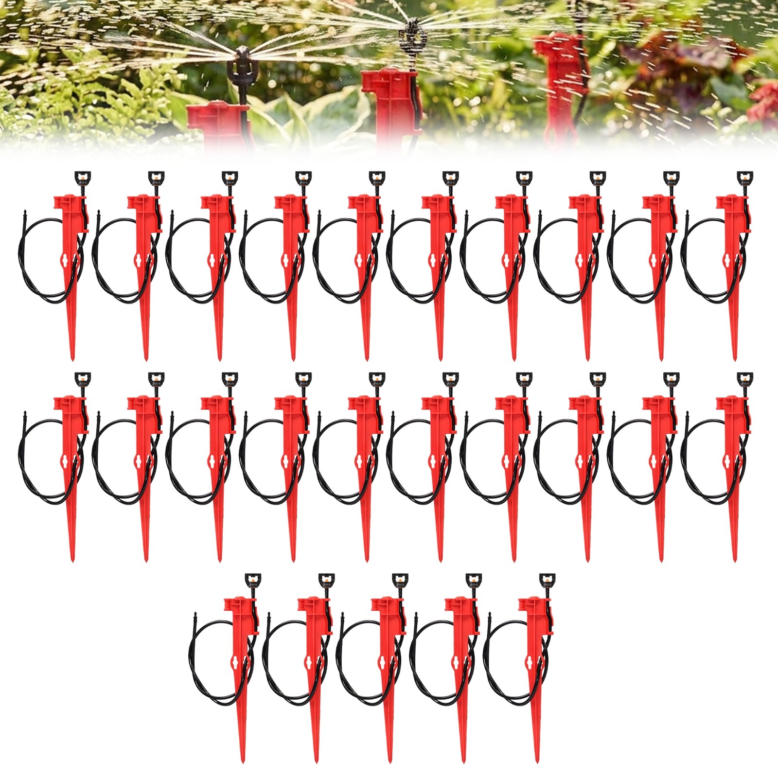 25 Rivulis Jain Jets Drip Micro Spray Emitters Full Circle 12–17' E-40 w/ Stake gallery