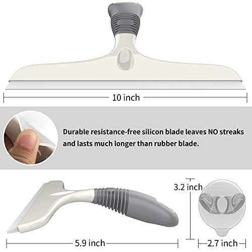 Multi-Purpose Silicone Squeegee for Windows, Glass, Shower Doors & Cars - 10" 2 gallery