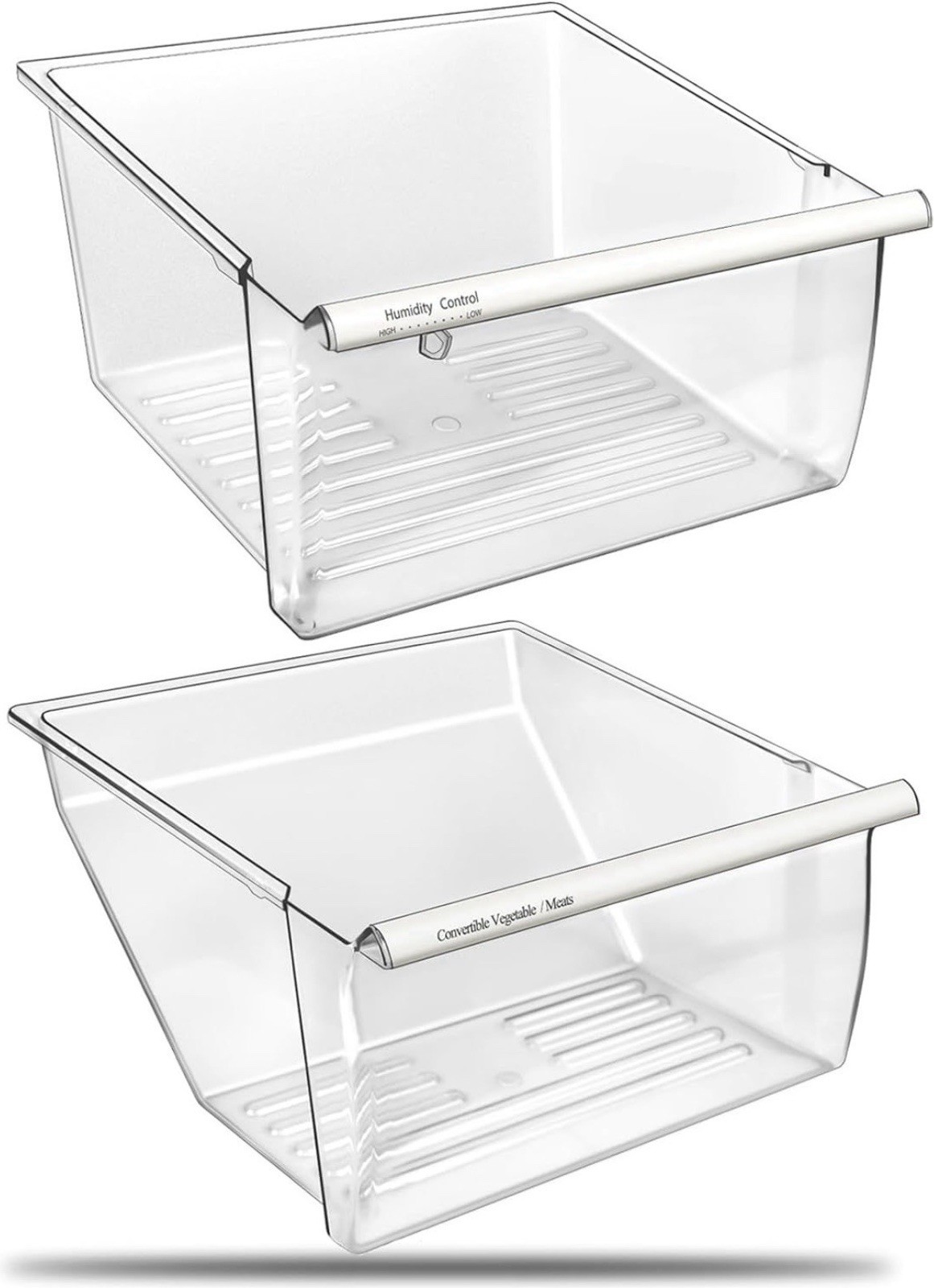 Crisper Bin Drawer Lower for Whirlpool Refrigerator 2188664 2188656 WP2188664 gallery