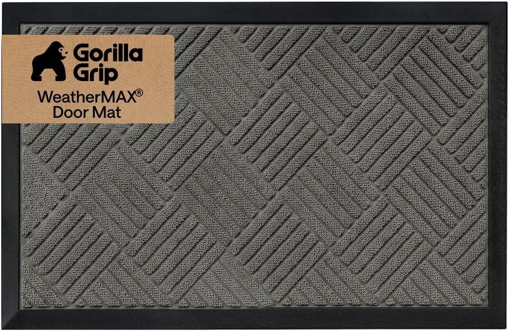 GORILLA GRIP 100% Waterproof All-Season WeatherMAX Doormat gallery