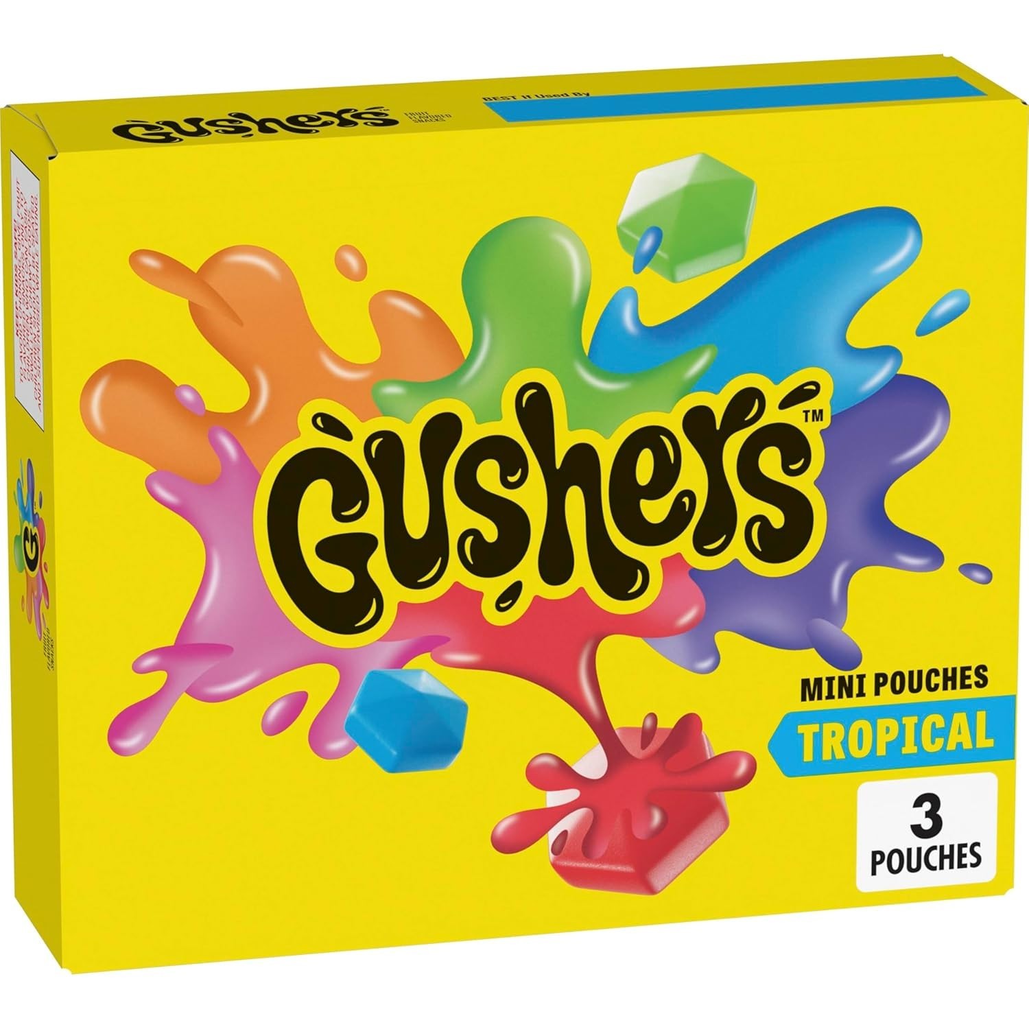 Gushers Tropical Fruit Flavored Snacks, Mini Pouches, 3 Ct, 1.32 oz gallery