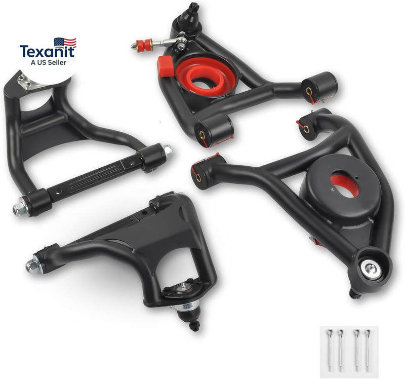 Front Upper & Lower Suspension Control Arms Compatible with 1968-1972 Chevrolet gallery