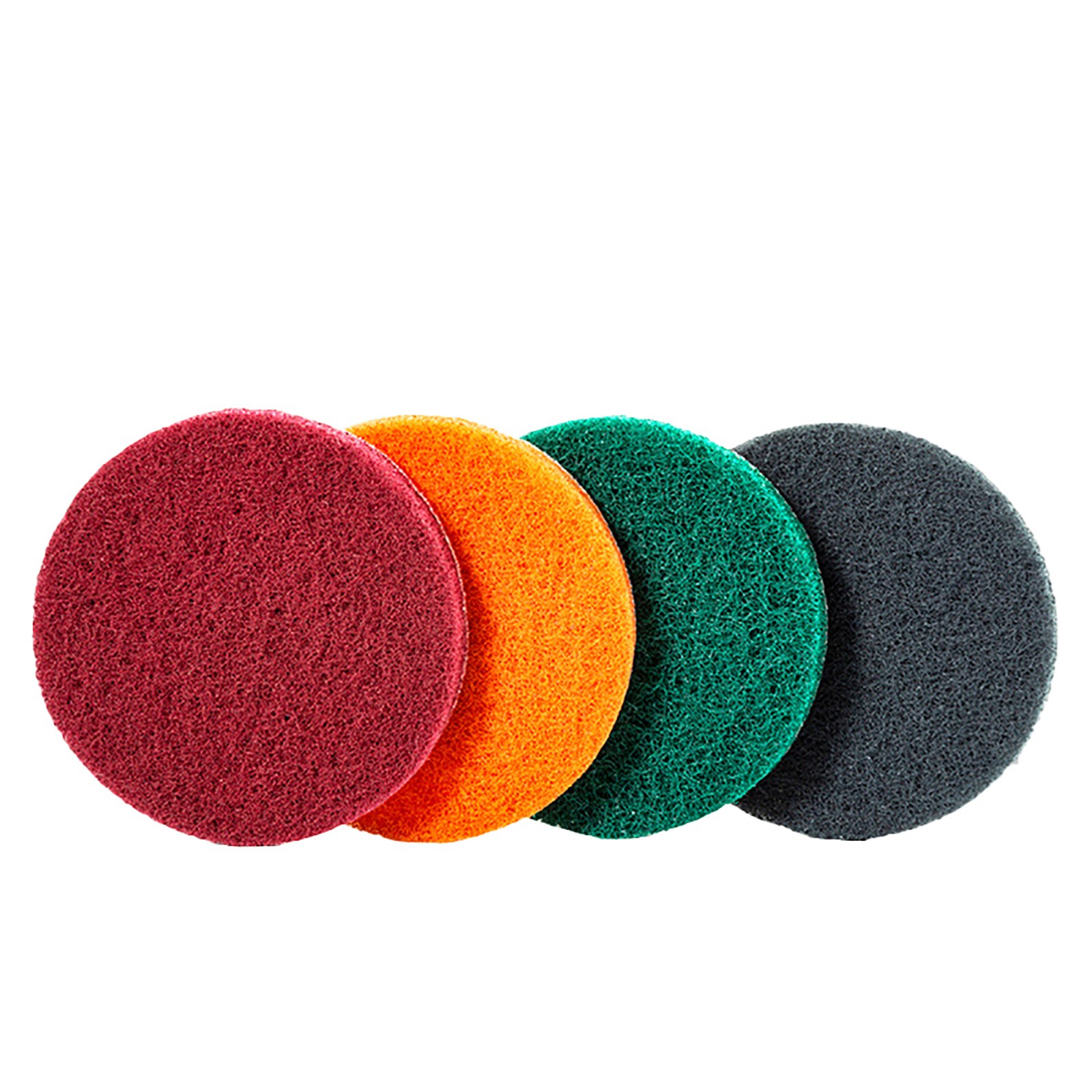 3"~7" Nylon Fiber Scouring Pads Hook & Loop Abrasive Cleaning Pad 240~3000 Grit gallery
