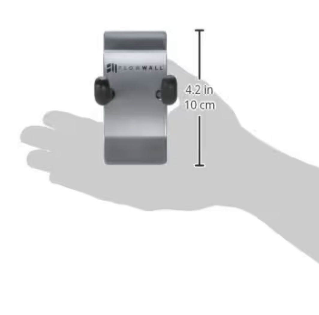 Flow Wall Fsh-041-6 Small Hook, Hanging, 50 Lb., Gray/Black gallery