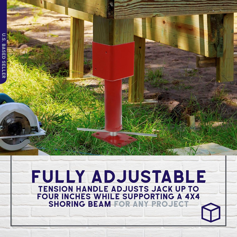 Screw Jack Post 1 Pack - Temporary House Jacks for Leveling 4X4 Crawlspace Basem gallery