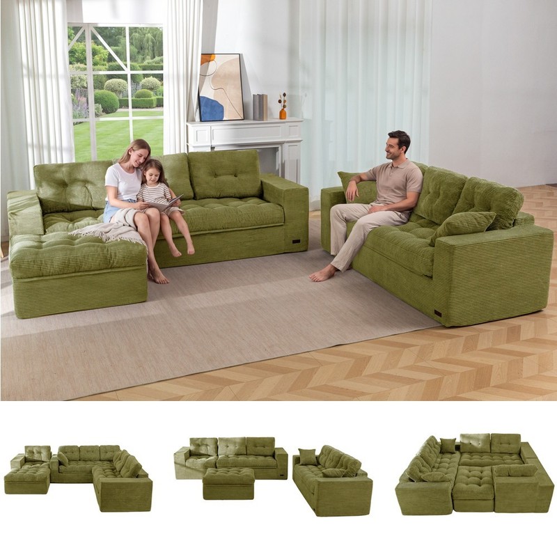 MAXYOYO Modular Sectional Sofa , Cloud Boneless Couch with Layered Cushion gallery
