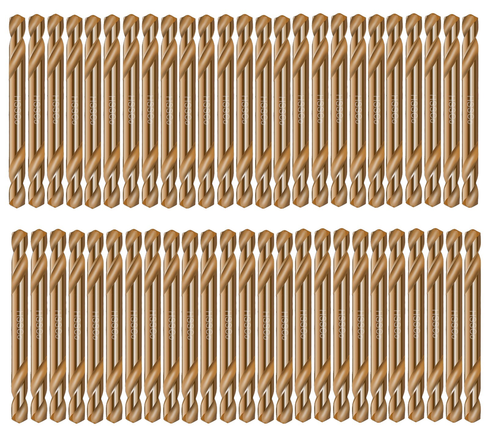 50Pcs 9/64 In. HSS Cobalt Drill Bit Double End Stubby Body for Steel Metal Iron gallery