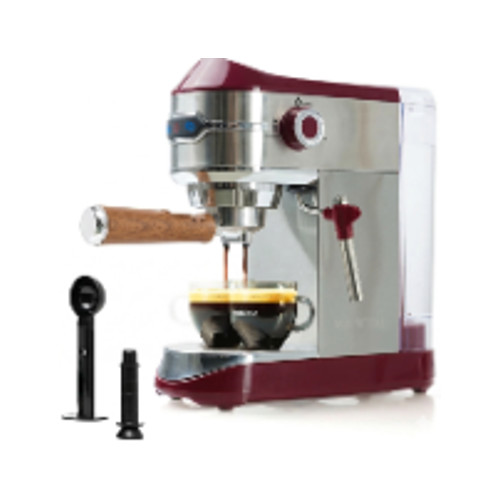 Mixpresso 15-Bar Automatic Espresso Machine with Milk Frother, 37 Oz, Dark Red gallery