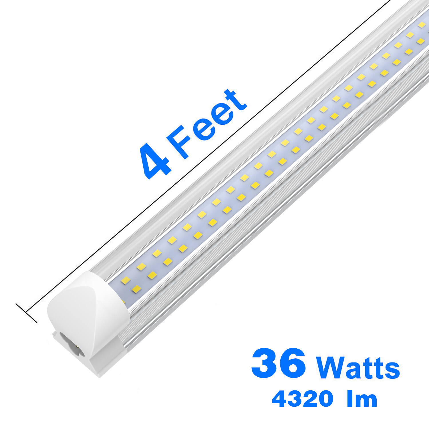 ETL 8FT 4FT 5FT 6FT LED Shop Light Fixture T8 Integrated Led Tube Light 6500K 25 gallery