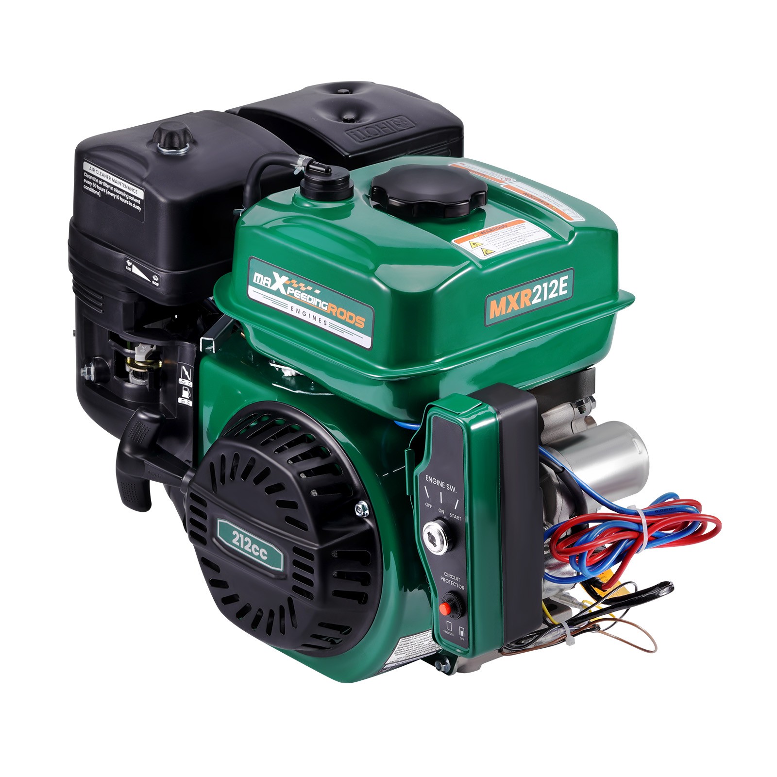 7HP 212cc Electric Start Horizontal Engine Motor Gas OHV 4-Stroke Go-Kart gallery