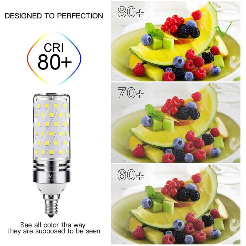 16W E12 LED Corn Bulb Light 6000K Candelabra Ceiling Fan Lamp Daylight White /US gallery