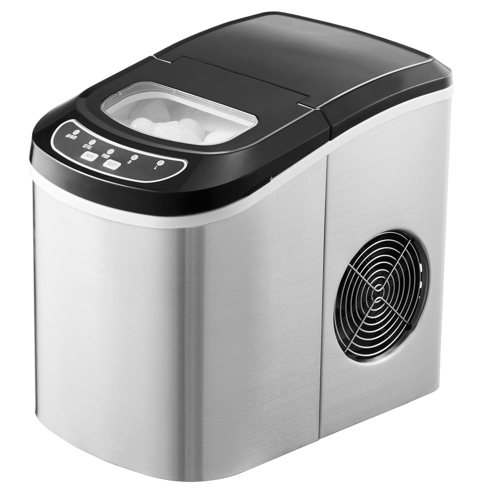 Portable Countertop Ice Maker 33Lbs/24H Self-Cleaning with Scoop Basket Home Bar gallery