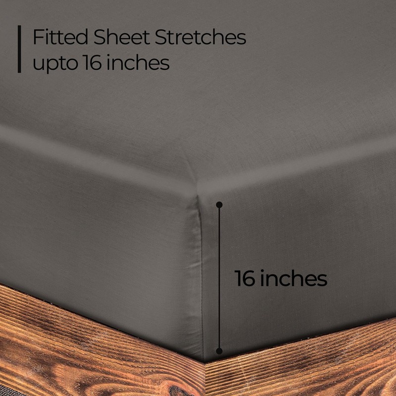 300 Thread Count 100% Long Staple Combed Cotton Fitted Sheet Queen - Super So... gallery