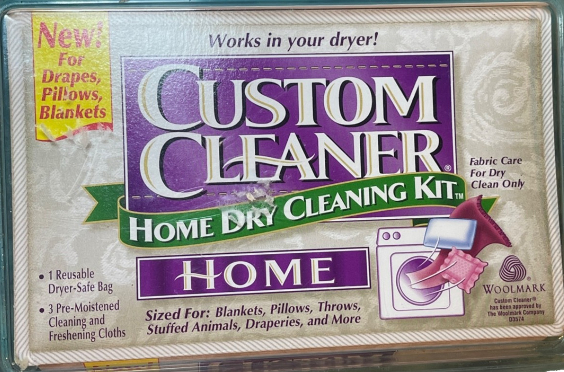 Vtg Custom Cleaner Home Dry Cleaning Kit 3 Refills Wool Silk Dryer 12 Garments gallery