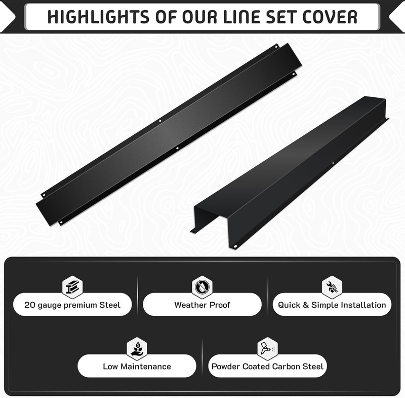 FEBTECH - Metal Lineset Cover 6" W x 19 FEET L - Carbon Steel AC Line Cover gallery
