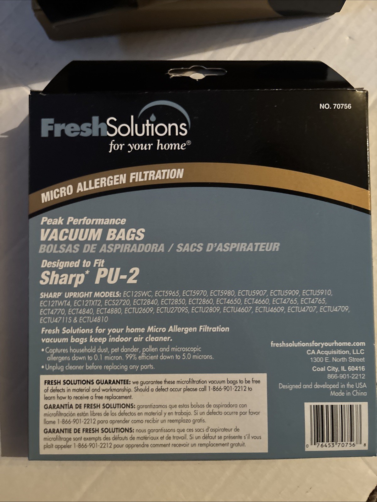 Sharp Style PU-2 Disposable Vacuum Cleaner Bags 3 Pks Of 3Fresh Solutions #70756 gallery
